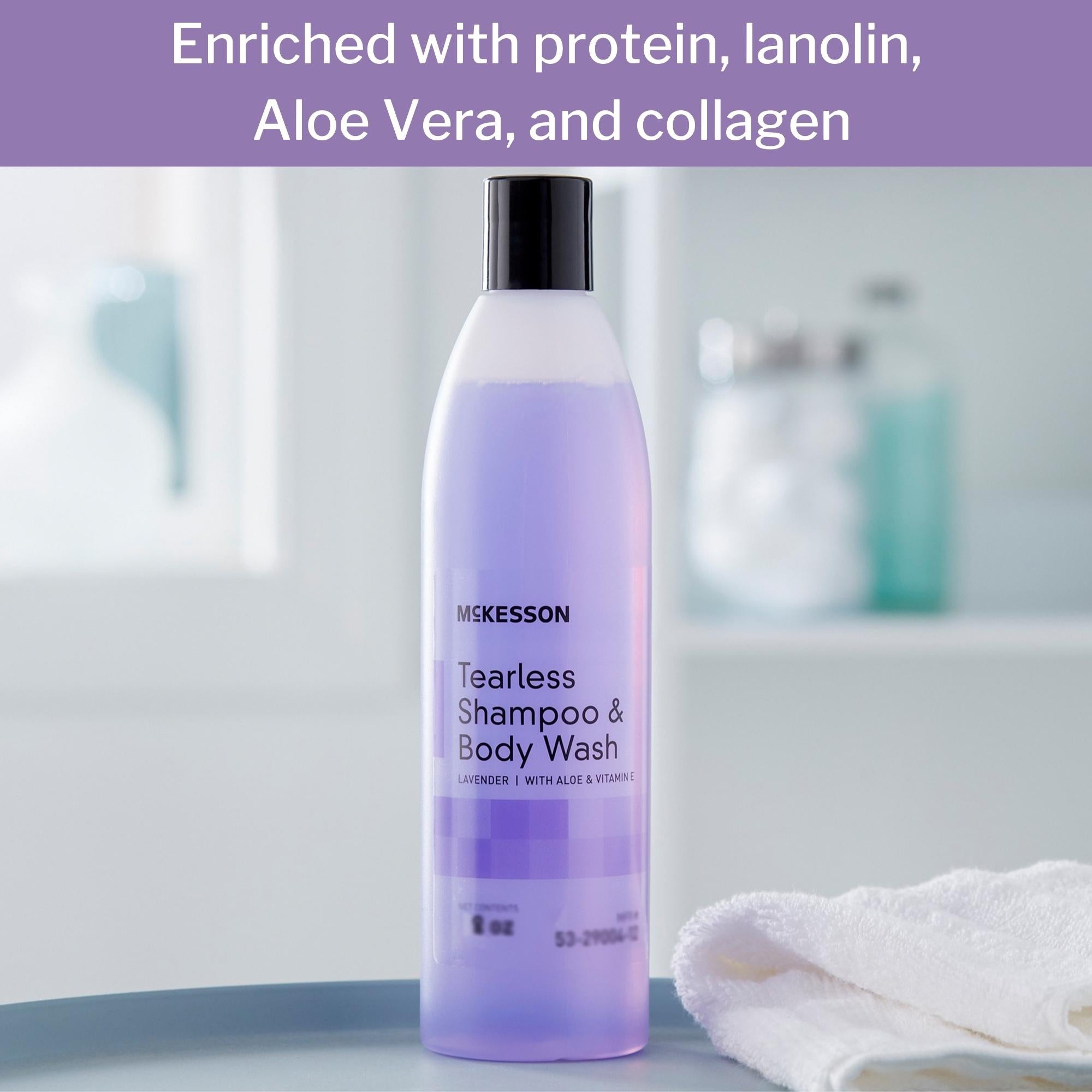 Tearless Shampoo and Body Wash McKesson 8 oz. Flip Top Bottle Lavender Scent, Packaging Type- Case