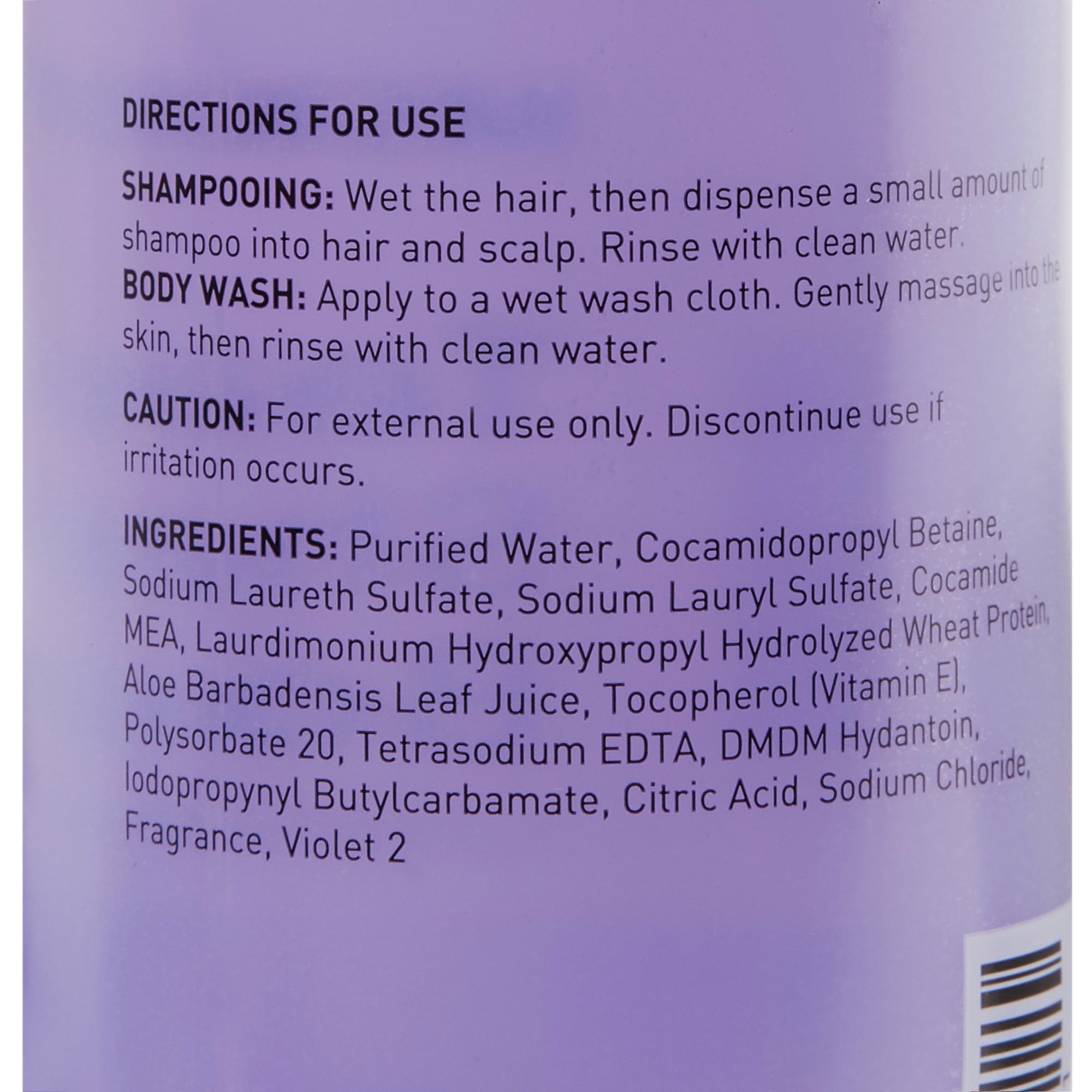 Tearless Shampoo and Body Wash McKesson 12 oz. Flip Top Bottle Lavender Scent, Packaging Type- Case