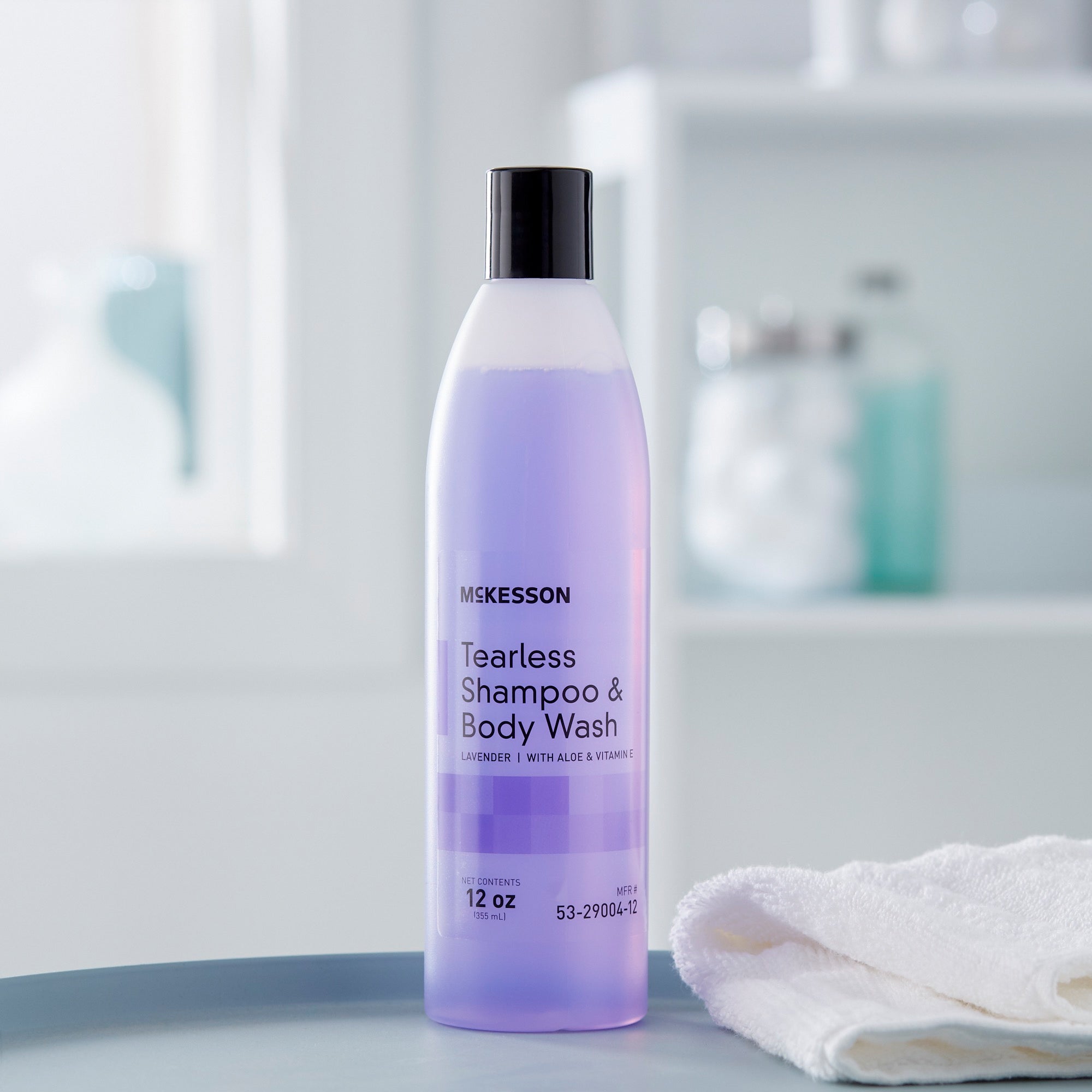 Tearless Shampoo and Body Wash McKesson 12 oz. Flip Top Bottle Lavender Scent, Packaging Type- Case