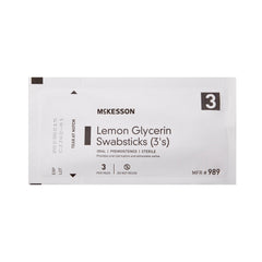 Lemon Glycerin Swabstick McKesson Rayon Tip 3 per Pack,  Packaging Type- Case