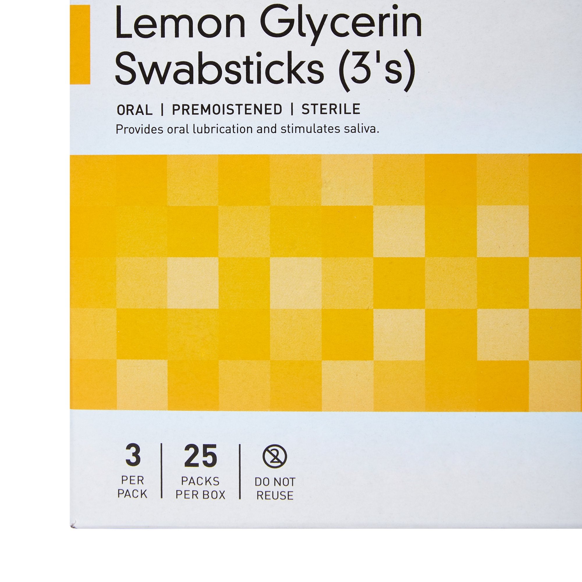 Lemon Glycerin Swabstick McKesson Rayon Tip 3 per Pack,Packaging Type- Box