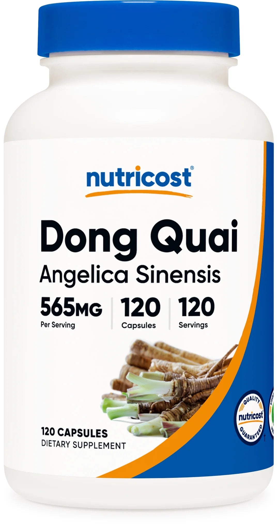 Dong Quai 565Mg, 120 Capsules - Vegetarian Capsules - Angelica Sinensis Supplement