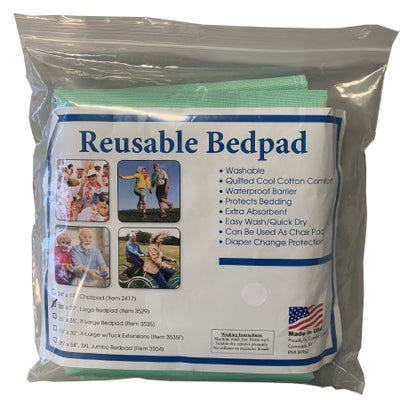 Reusable Underpad Comfort Concepts 35 X 35 Inch Polyester / Rayon Heavy Absorbency,Packaging Type- Each