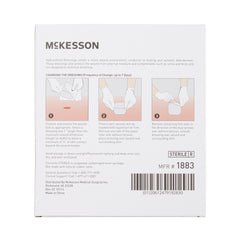 Thin Hydrocolloid Dressing McKesson Film Backing 4 X 4 Inch Square Hydrocolloid