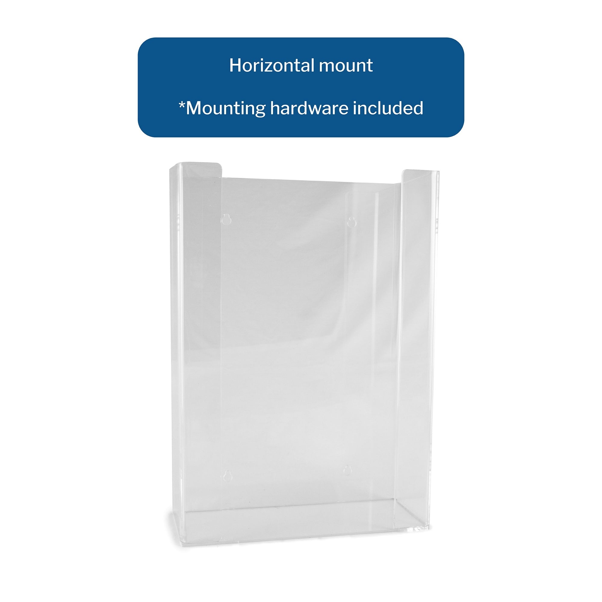 Glove Box Holder McKesson Horizontal Mounted 3-Box Capacity Clear 4-1/4 X 11 X 16 Inch Plastic, Packaging Type- Each