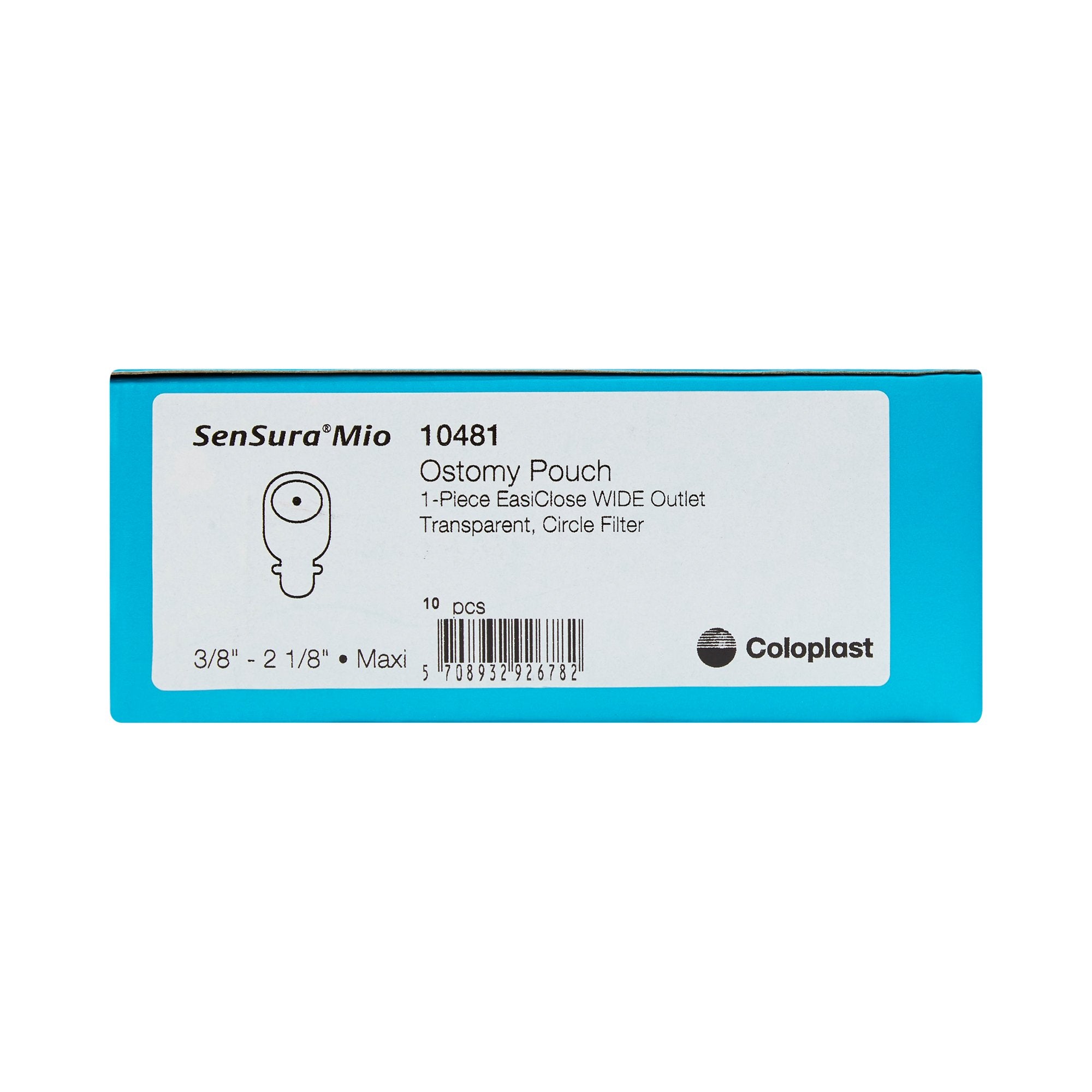 Ostomy Pouch SenSura Mio One-Piece System 11 Inch Length, Maxi Flat, Trim to Fit 3/8 to 2-1/8 Inch Stoma Drainable,Packaging Type- Box