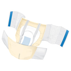 Unisex Adult Incontinence Brief McKesson Ultra Plus Stretch Large / X-Large Disposable Heavy Absorbency, Packaging Type- Case
