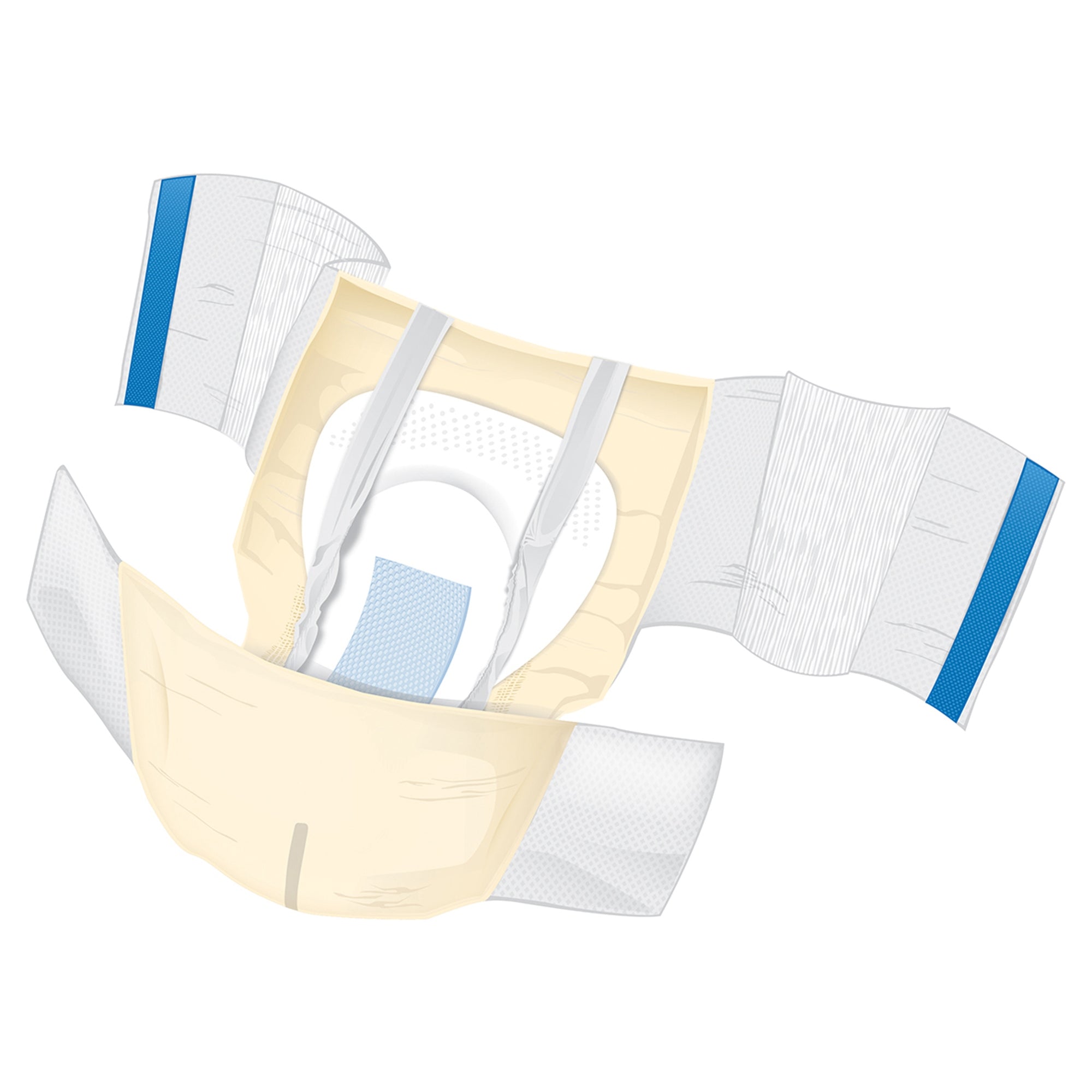 Unisex Adult Incontinence Brief McKesson Ultra Plus Stretch Large / X-Large Disposable Heavy Absorbency, Packaging Type- Case