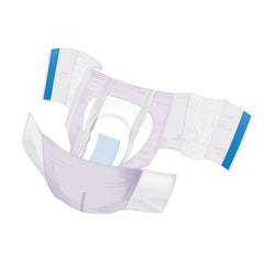 Unisex Adult Incontinence Brief McKesson Ultra Plus Stretch Medium Disposable Heavy Absorbency, Packaging Type- Case
