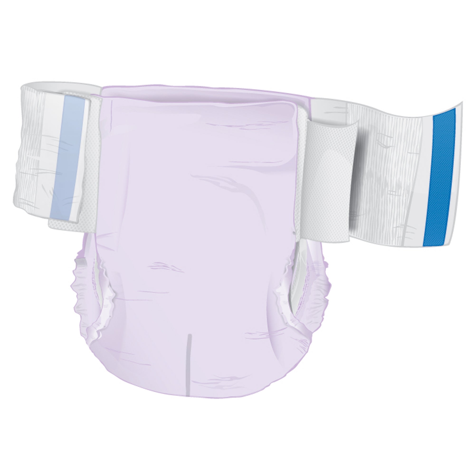 Unisex Adult Incontinence Brief McKesson Ultra Plus Stretch Medium Disposable Heavy Absorbency, Packaging Type- Case