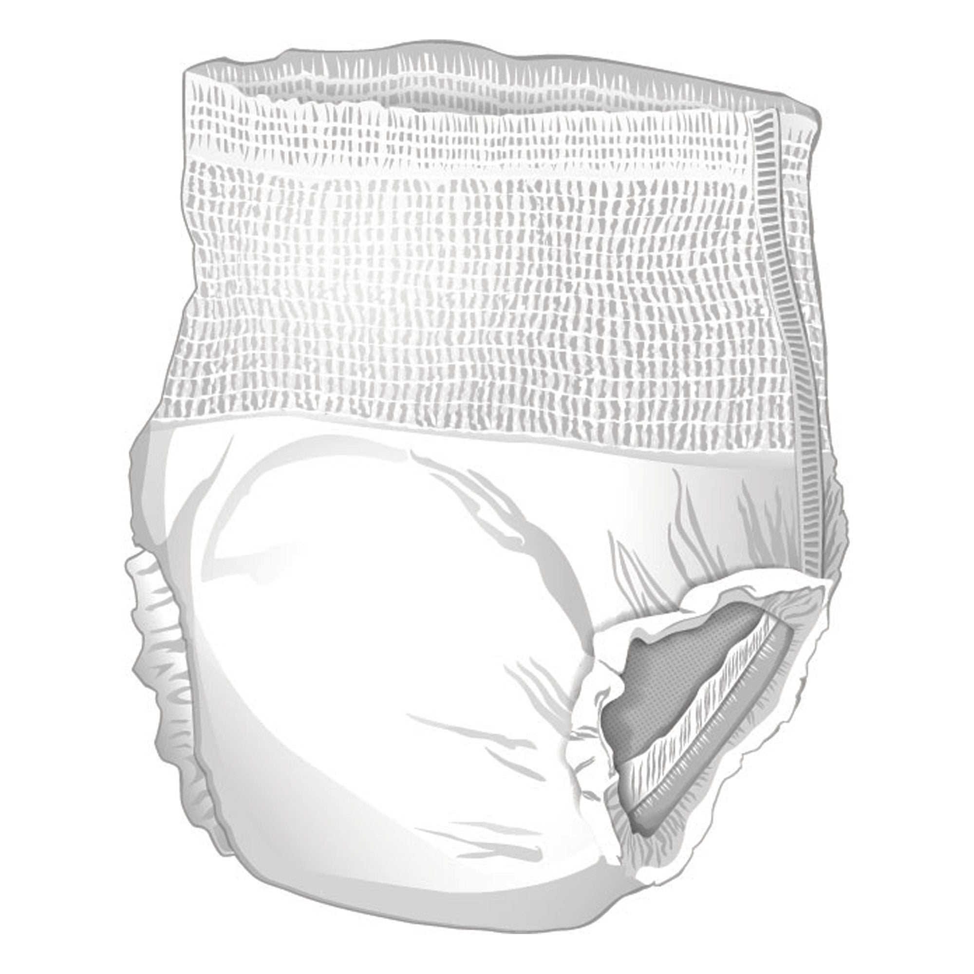 Unisex Adult Absorbent Underwear McKesson Ultra Pull On with Tear Away Seams Small Disposable Heavy Absorbency | 4BG/Case