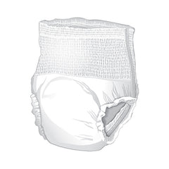 Unisex Adult Absorbent Underwear McKesson Classic Pull On with Tear Away Seams Large Disposable Light Absorbency | 4BG/Case