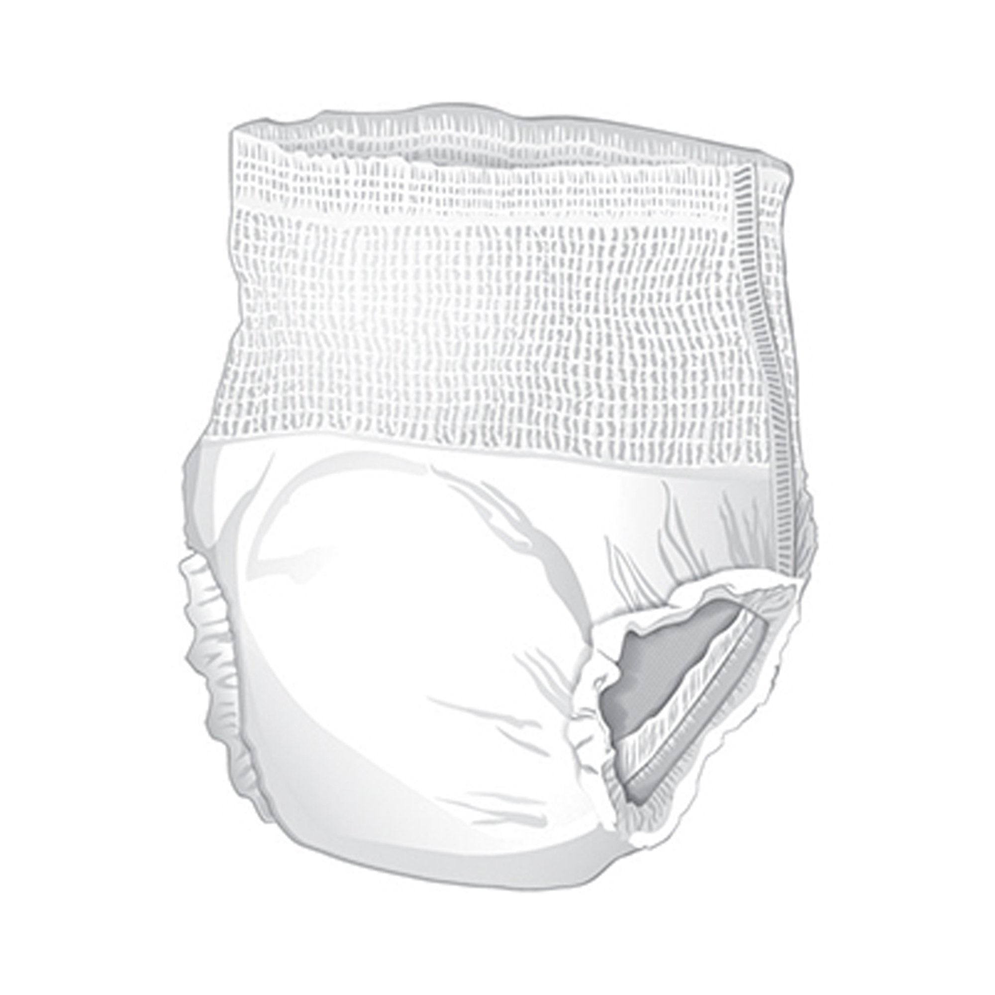 Unisex Adult Absorbent Underwear McKesson Classic Pull On with Tear Away Seams Large Disposable Light Absorbency, Packaging Type- Case