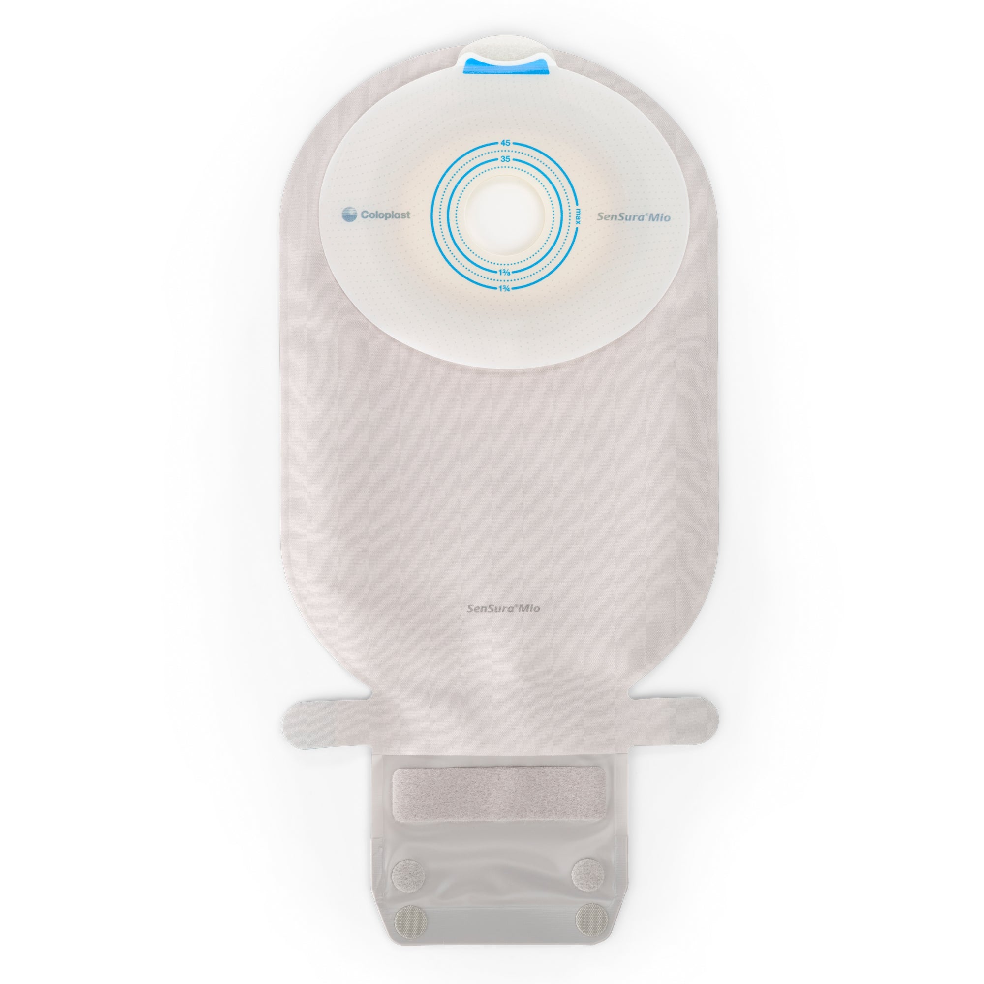 Ostomy Pouch SenSura Mio One-Piece System 11 Inch Length, Maxi Flat, Pre-Cut 1-1/8 Inch Stoma Drainable,Packaging Type- Box