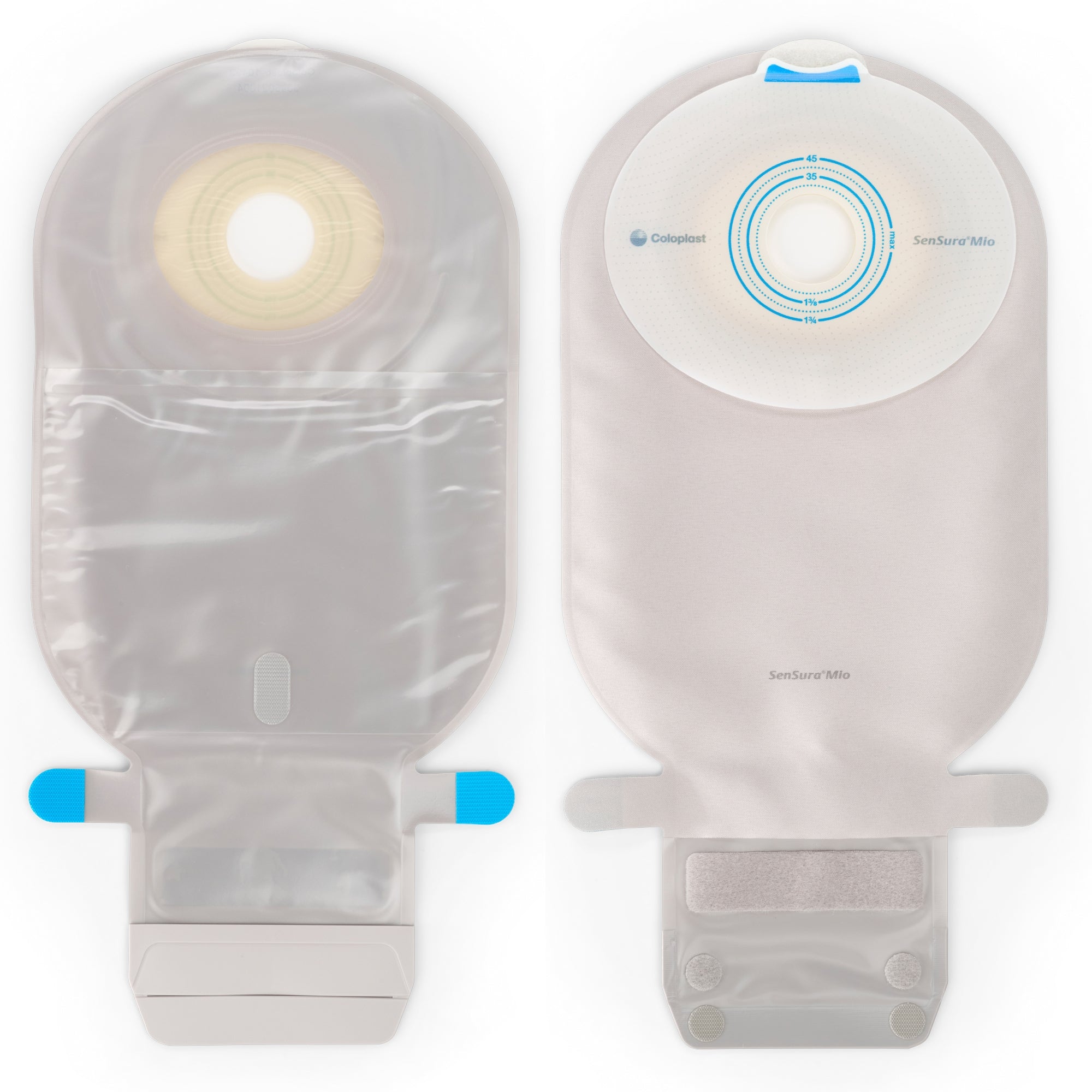 Ostomy Pouch SenSura Mio One-Piece System 11 Inch Length, Maxi Flat, Pre-Cut 1-1/8 Inch Stoma Drainable,Packaging Type- Box