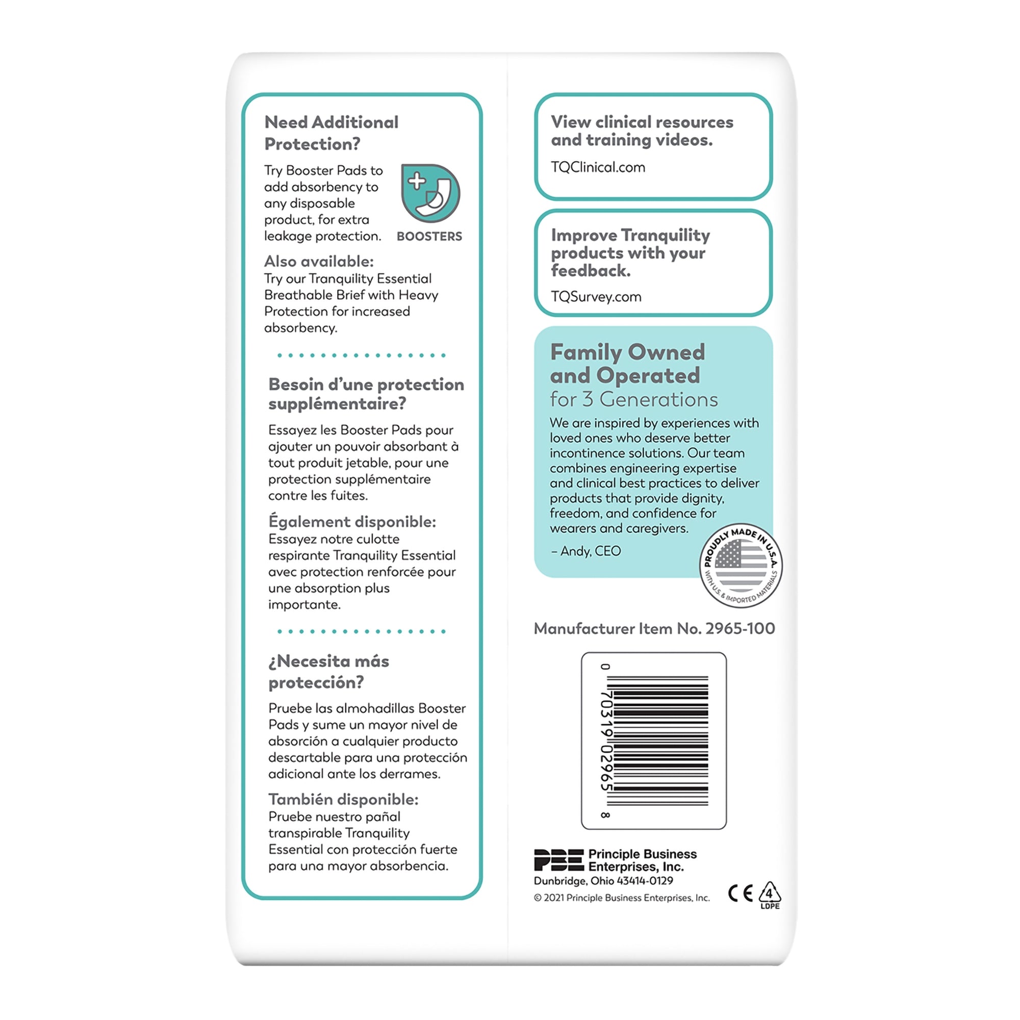 Unisex Adult Incontinence Brief Tranquility Essential Medium Disposable Moderate Absorbency, Packaging Type- Case