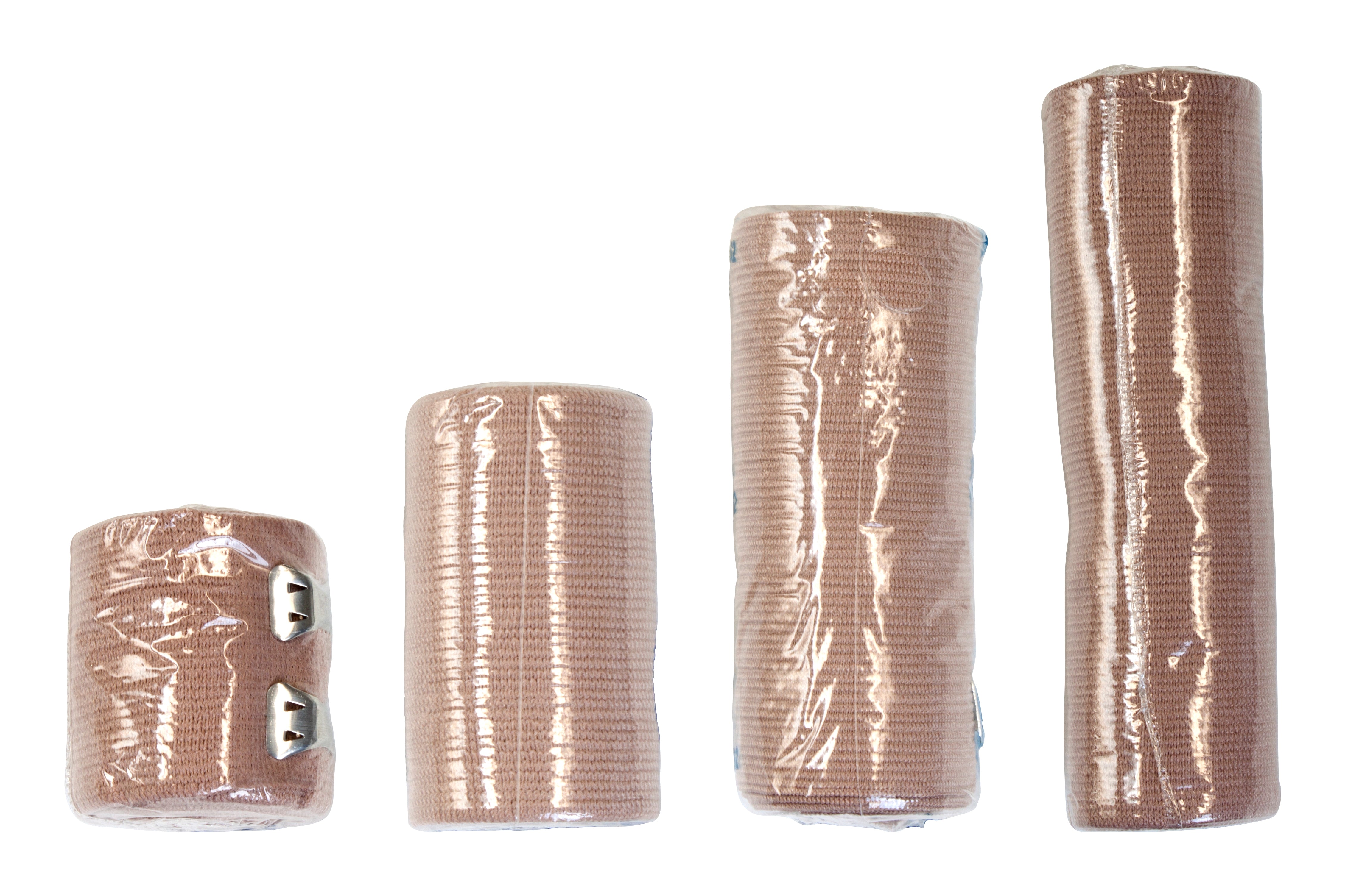 Elastic Bandage Dynarex 4 Inch X 4-1/2 Yard Clip Detached Closure Tan NonSterile Standard Compression,Packaging Type- Box