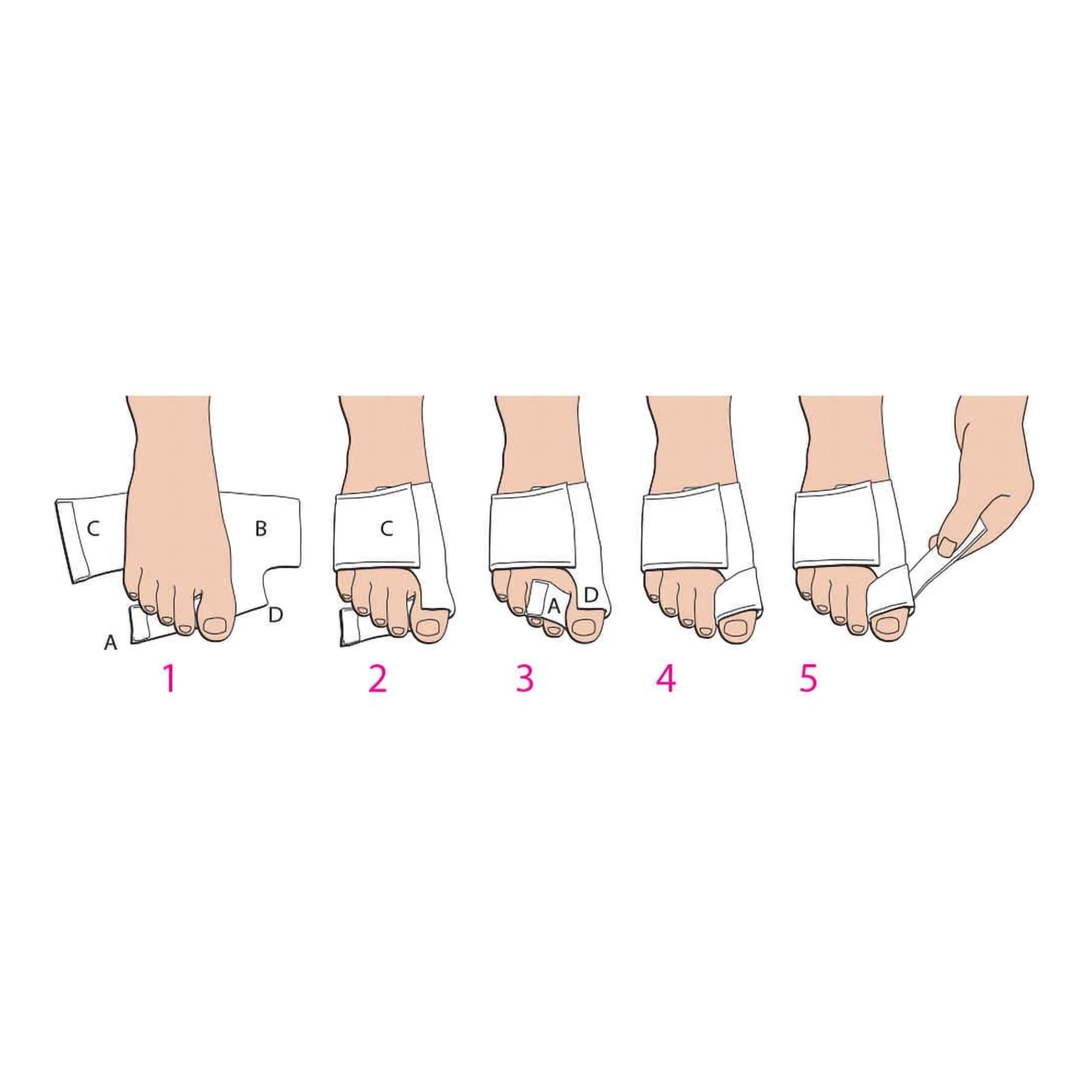 softsplint bunion splint for left foot medium softsplint bunion splint mk890216ea