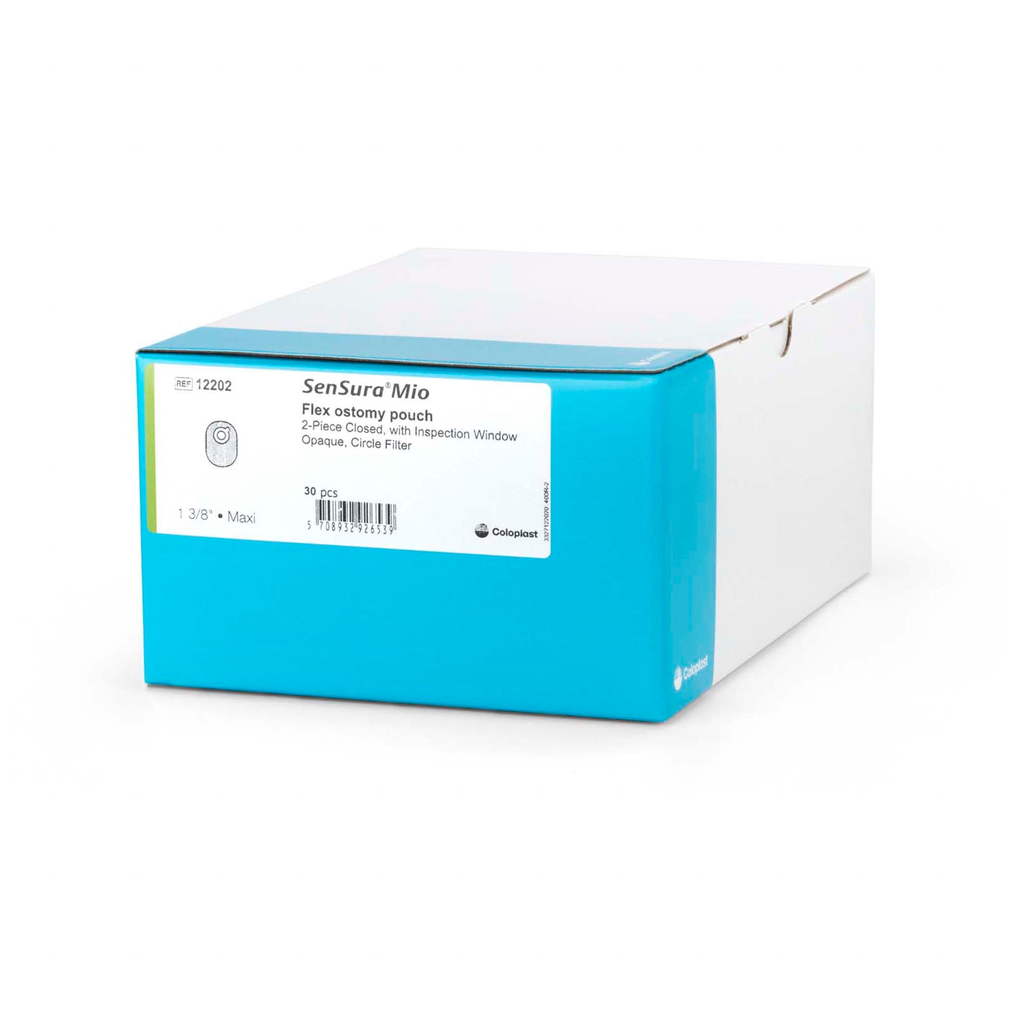 Ostomy Pouch SenSura Mio Flex Two-Piece System 8-1/4 Inch Length, Maxi Closed End,Packaging Type- Box