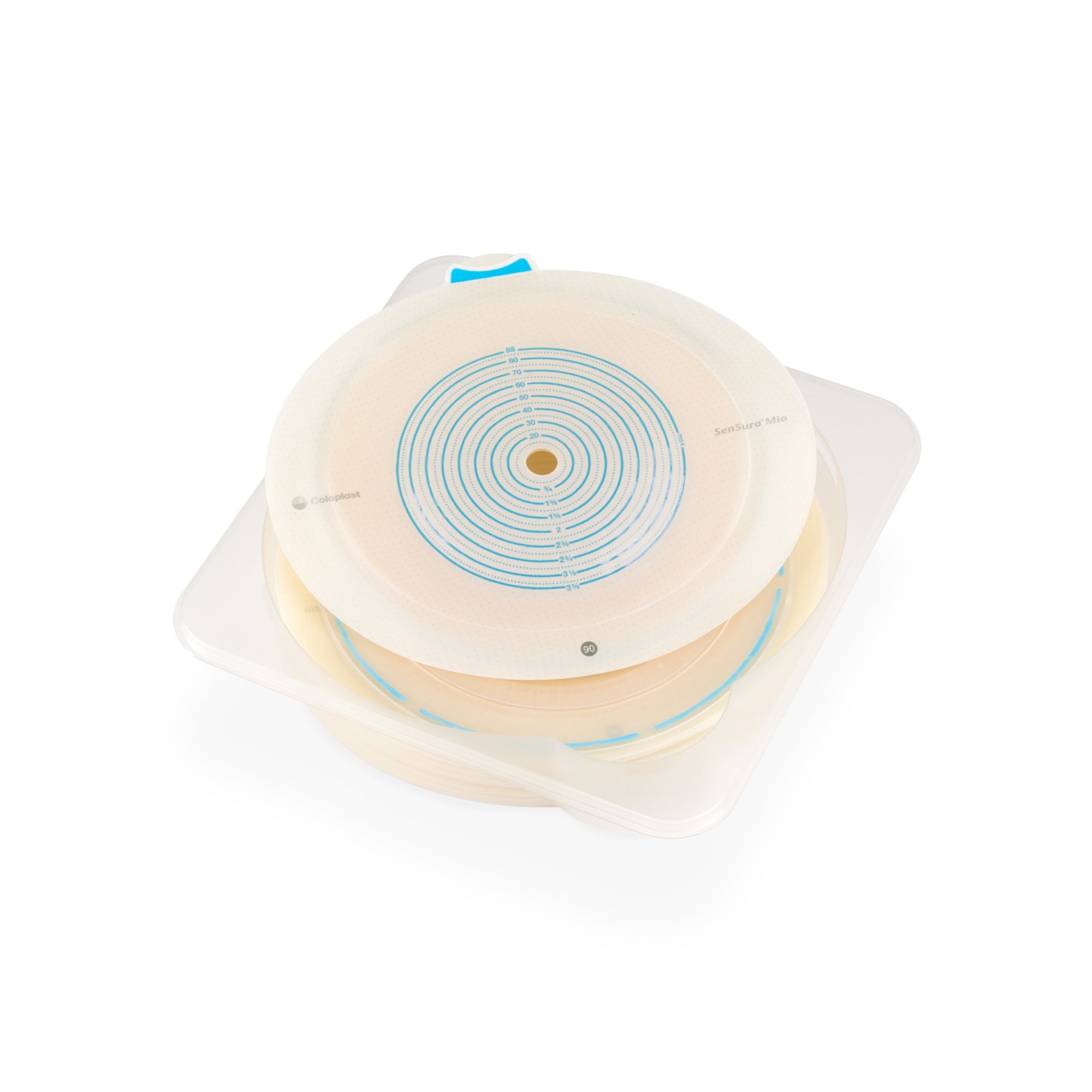 Ostomy Barrier SenSura Mio Flex Trim to Fit, Extended Wear Elastic Adhesive 70 mm Flange Yellow Code System 3/8 to 2-11/16 Inch Opening | 5/Box
