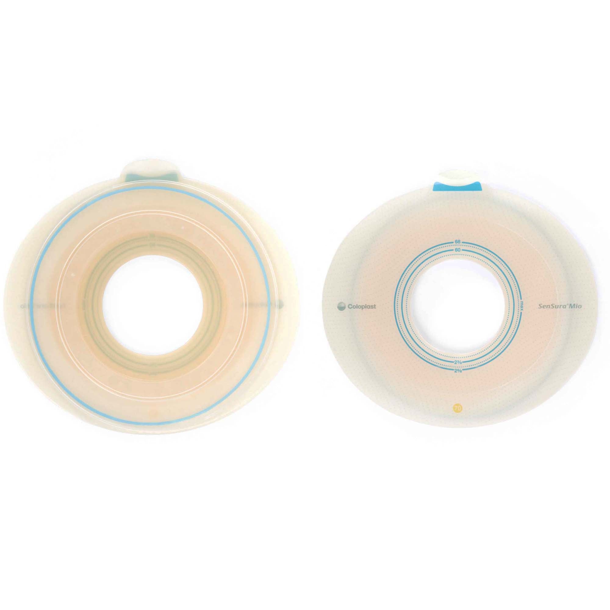 Ostomy Barrier SenSura Mio Flex Precut, Extended Wear Elastic Adhesive 70 mm Flange Yellow Code System 2 Inch Opening,Packaging Type- Box