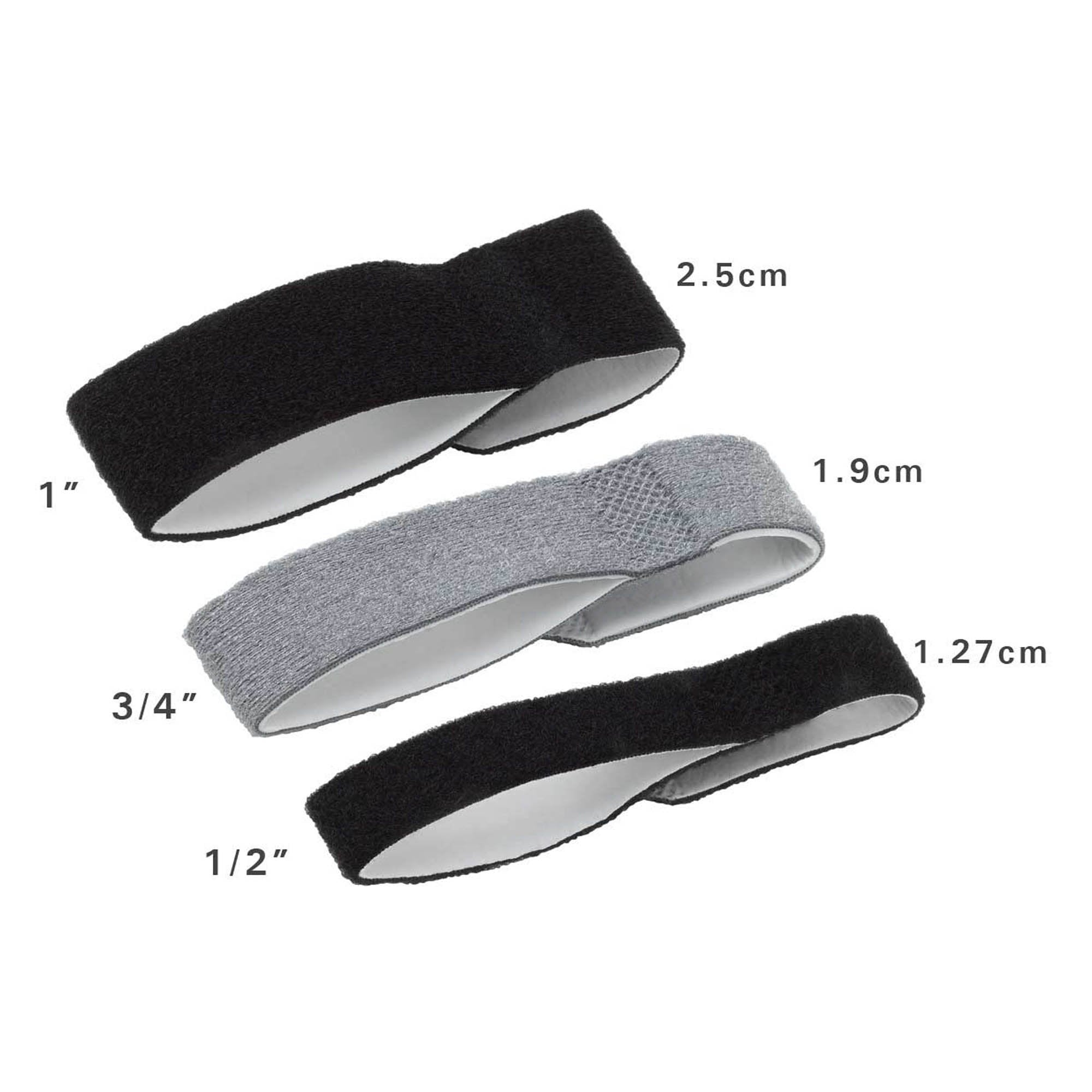 Finger Wrap Splint 3pp Buddy Loops Adult One Size Fits Most Hook and Loop Strap Closure Finger Black, Packaging Type- Box