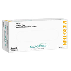 Exam Glove Micro-Touch Micro-Thin Medium NonSterile Nitrile Standard Cuff Length Textured Fingertips Blue Not Rated | 300/Box