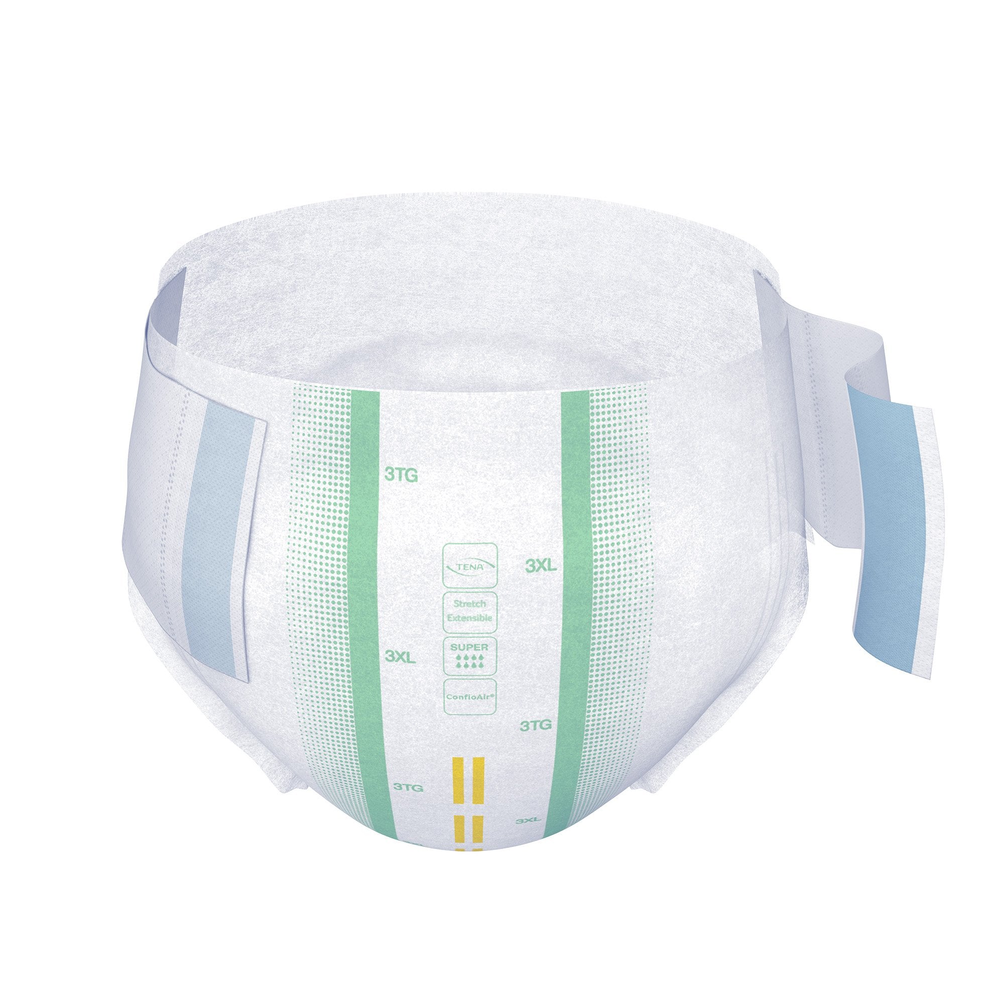 Unisex Adult Incontinence Brief TENA ProSkin Stretch Super 3X-Large Disposable Heavy Absorbency, Packaging Type- Case