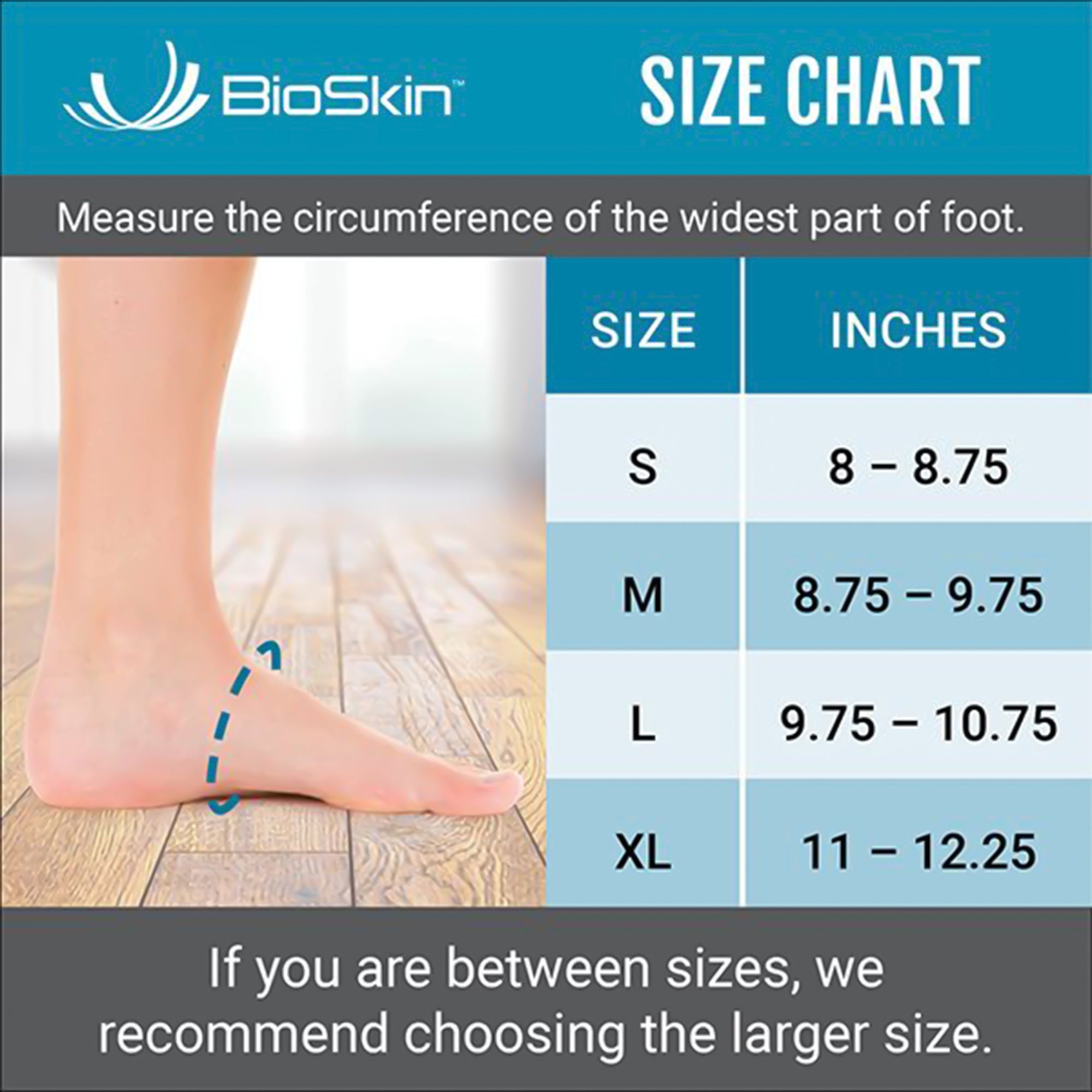 Ankle Brace BioSkin TRILOK Medium Hook and Loop Strap Closure Male 7 to 9-1/2 / Female 8 to 11 Left or Right Foot,Packaging Type- Each