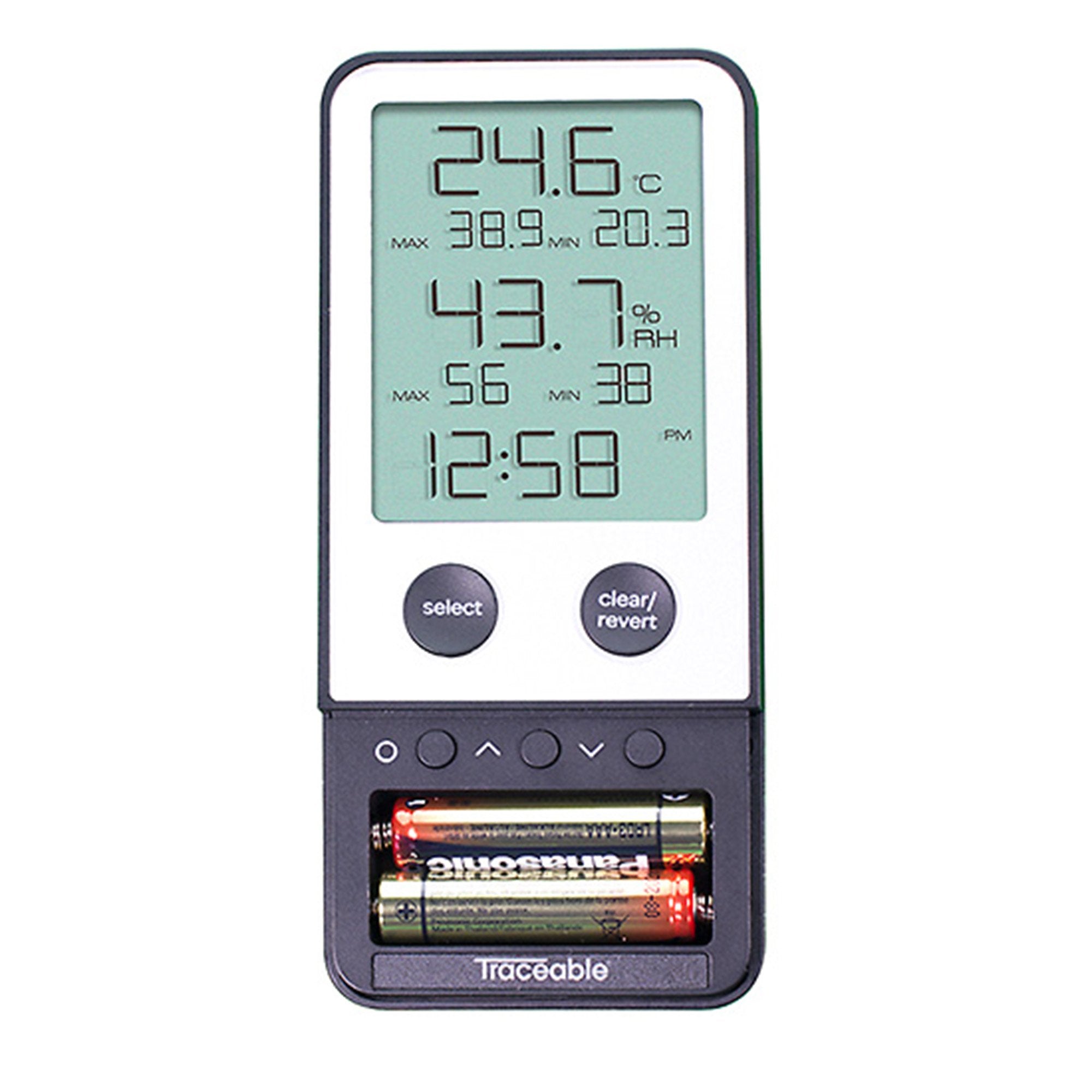traceable digital thermometer hygrometer for use with hoods storerooms clean rooms incubators drying chambers and environmental cabinets traceable digital thermometer hygrometer mk897971ea