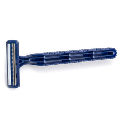 Personal Razor with Lubricating Strip McKesson Single Edge Twin Blade NonSterile Disposable, Packaging Type- Case