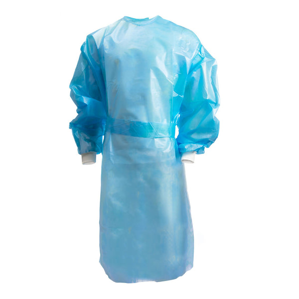 Chemotherapy Procedure Gown McKesson 2X-Large Blue NonSterile AAMI Level 2 / ASTM D6978 Disposable, Packaging Type- Case Default Title
