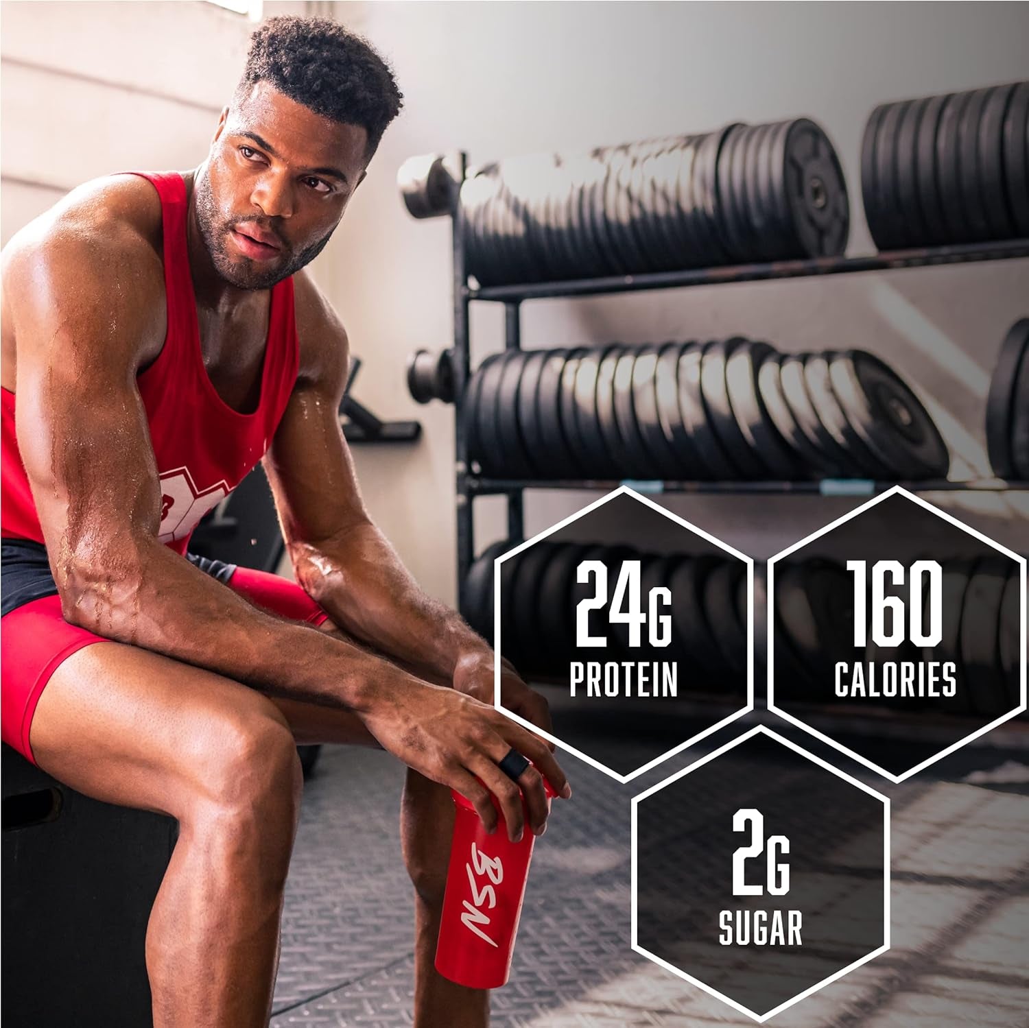 SYNTHA 6 EDGE Protein Powder, with Hydrolyzed Whey, Micellar Casein, Milk Protein Isolate, Low Sugar, 24G Protein, Strawberry Milkshake, 48 Servings