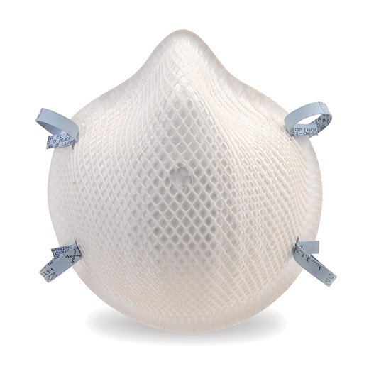 Particulate Respirator Mask Moldex Industrial N95 Not Rated Elastic Strap Medium / Large