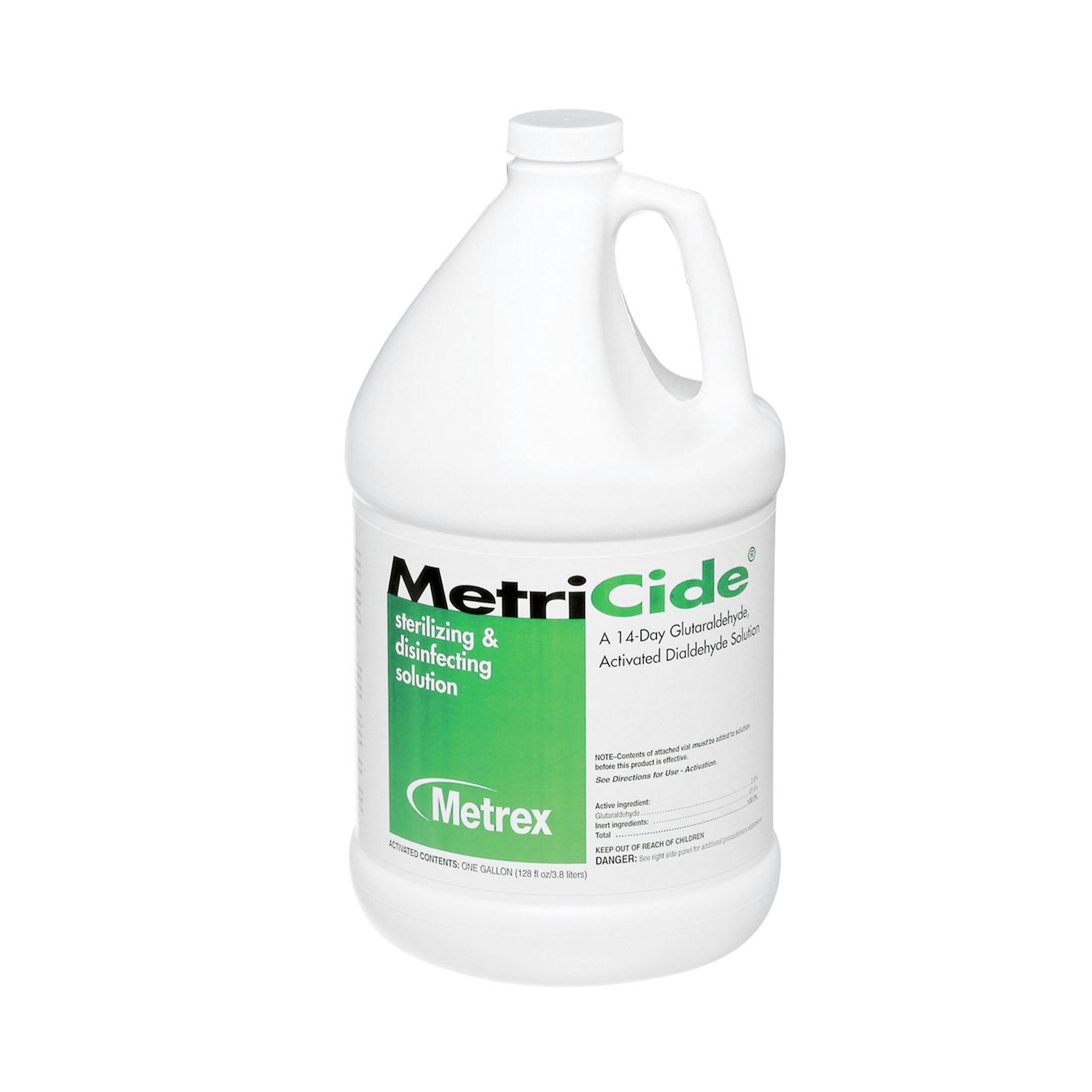 Glutaraldehyde High-Level Disinfectant MetriCide Activation Required Liquid 1 gal. Jug Reusable