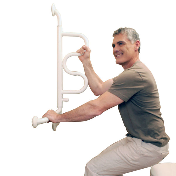Curved Grab Bar by Stander- Stylish Safety Support for Bathrooms, Easy Grip