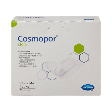 Island Dressing Cosmopor Steril 4 X 4 Inch Square Sterile Water Resistant Backing,Packaging Type- Box