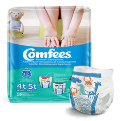 Male Toddler Training Pants Comfees Pull On with Tear Away Seams Size 4T to 5T Disposable Moderate Absorbency | 6BG/Case