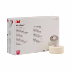 Medical Tape 3M Microfoam White 1 Inch X 5-1/2 Yard Elastic / Foam NonSterile | 12/Box - 1 inch x 5-1/2 yd (Case)