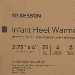 Instant Infant Heel Warmer McKesson Heel One Size Fits Most Sodium Acetate / Water Disposable, Packaging Type- Case