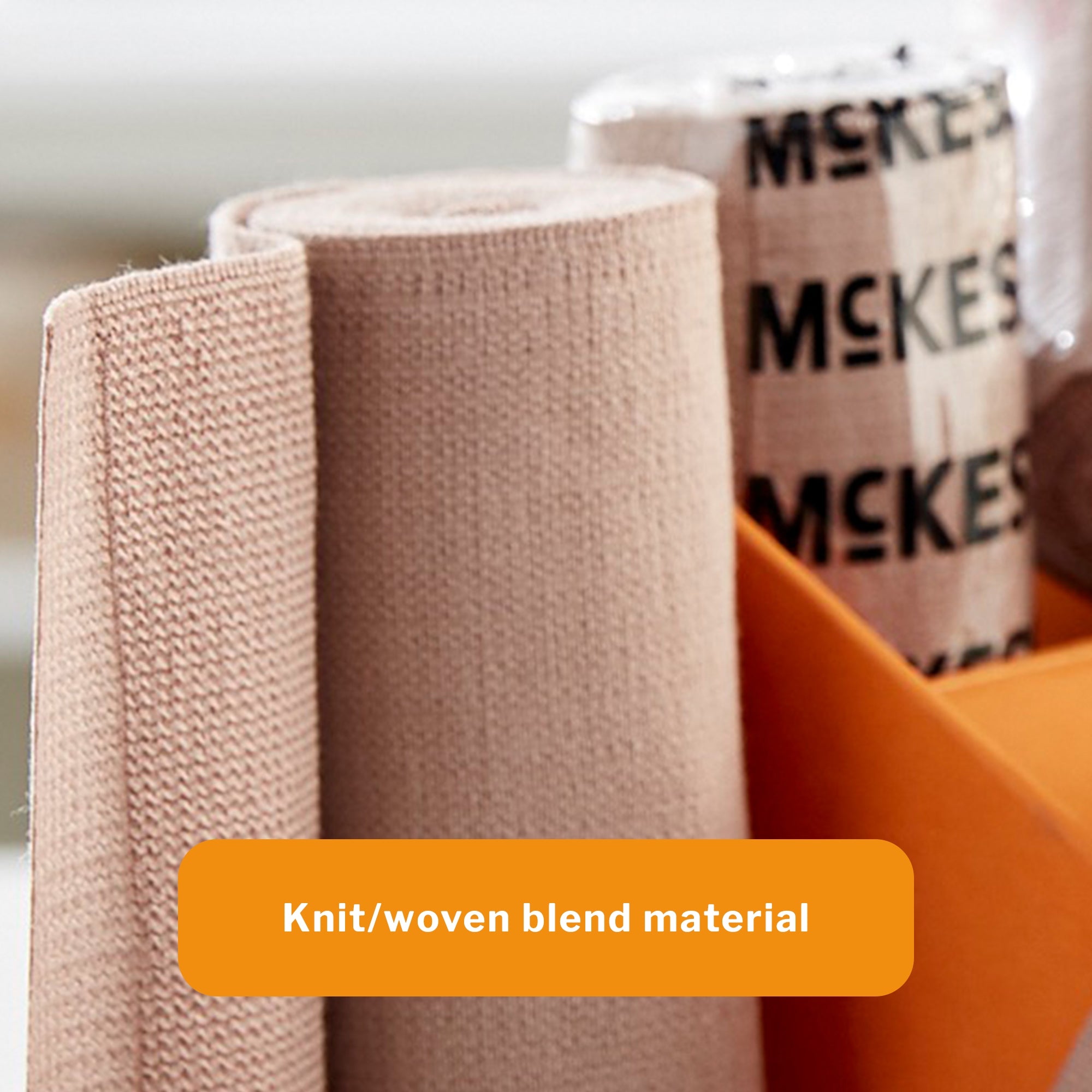 Elastic Bandage McKesson 4 Inch X 5 Yard Single Hook and Loop Closure Tan NonSterile Standard Compression, Packaging Type- Case