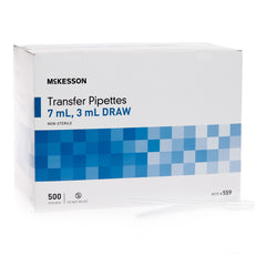 McKesson Transfer Pipette 7.5 mL 0.5 to 3 mL Graduation Increments NonSterile, Packaging Type- Case