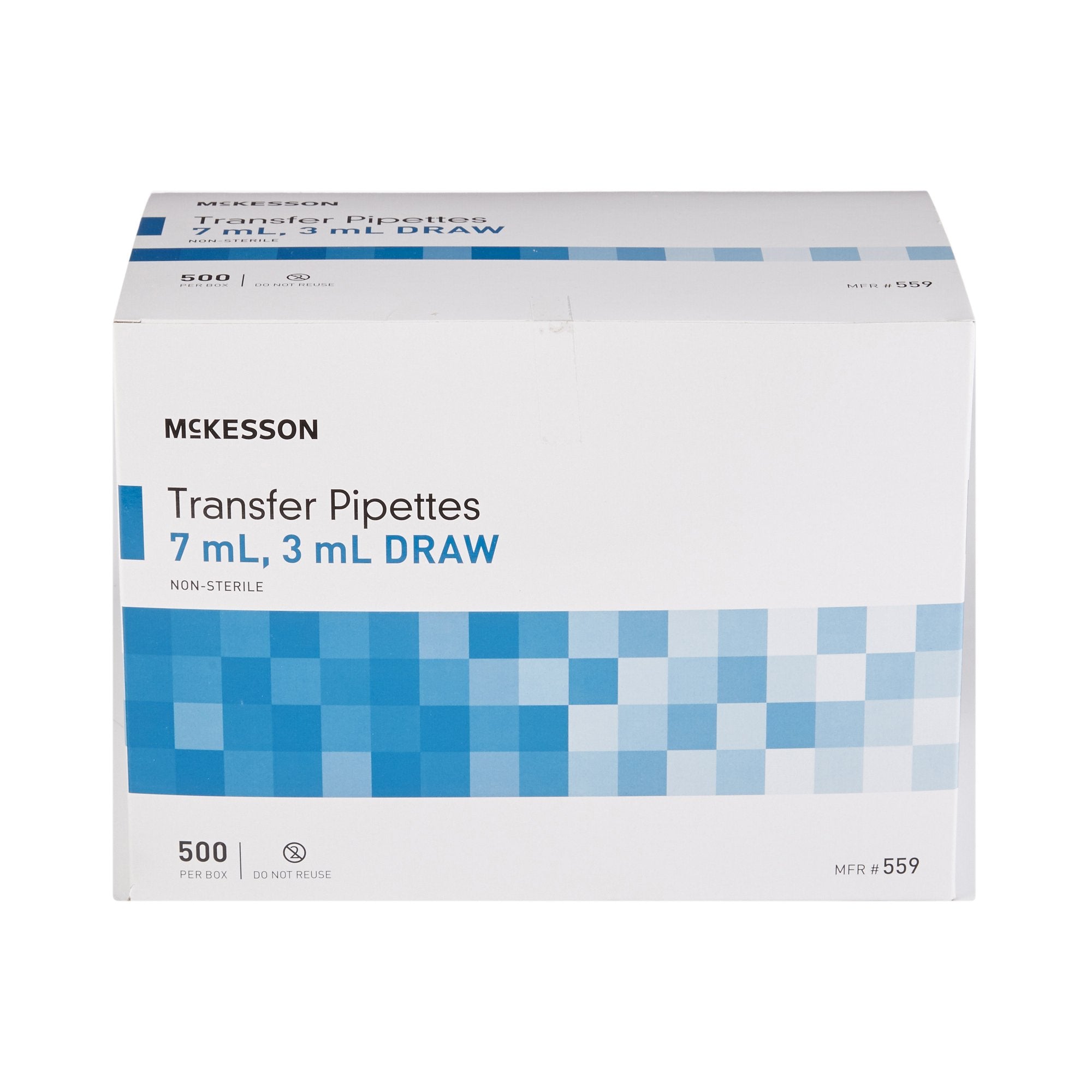 McKesson Transfer Pipette 7.5 mL 0.5 to 3 mL Graduation Increments NonSterile, Packaging Type- Case