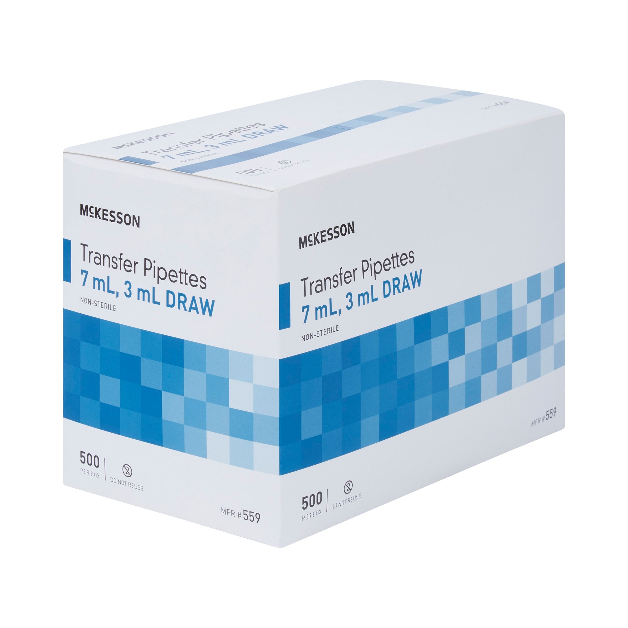 McKesson Transfer Pipette 7.5 mL 0.5 to 3 mL Graduation Increments NonSterile, Packaging Type- Case
