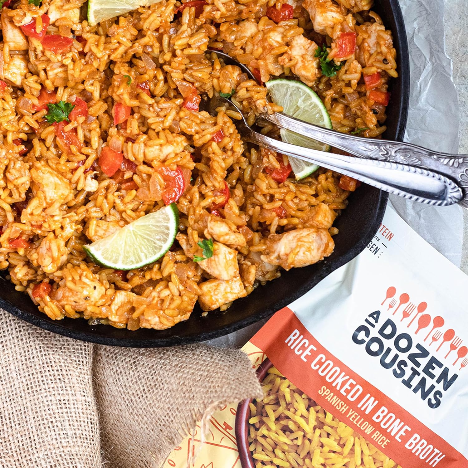 A Dozen Cousins - Rice Spanish Yellow Rte - Case Of 6-8 Oz