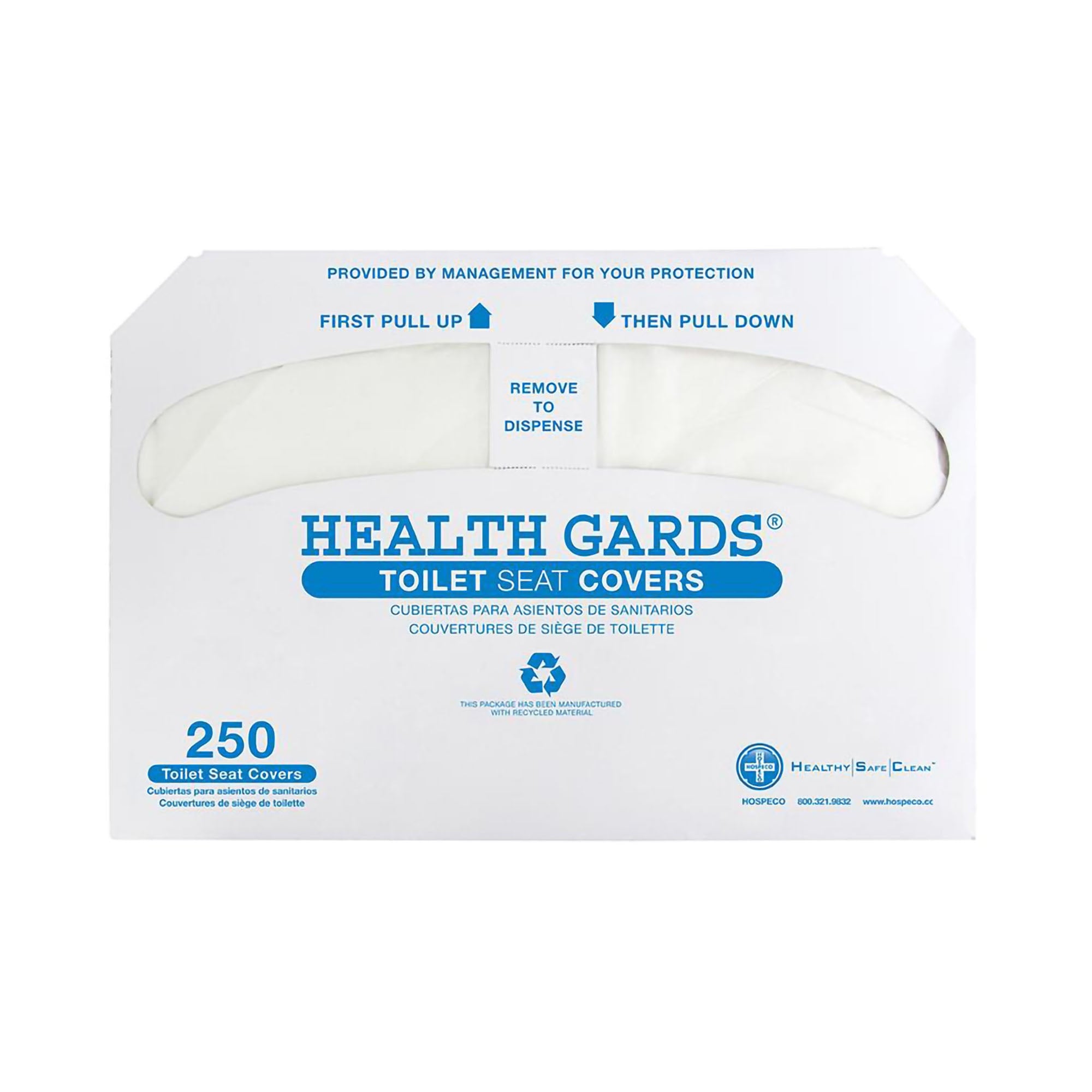Toilet Seat Cover Health Gards Half Fold 14-1/4 X 16-3/4 Inch, Packaging Type- Case