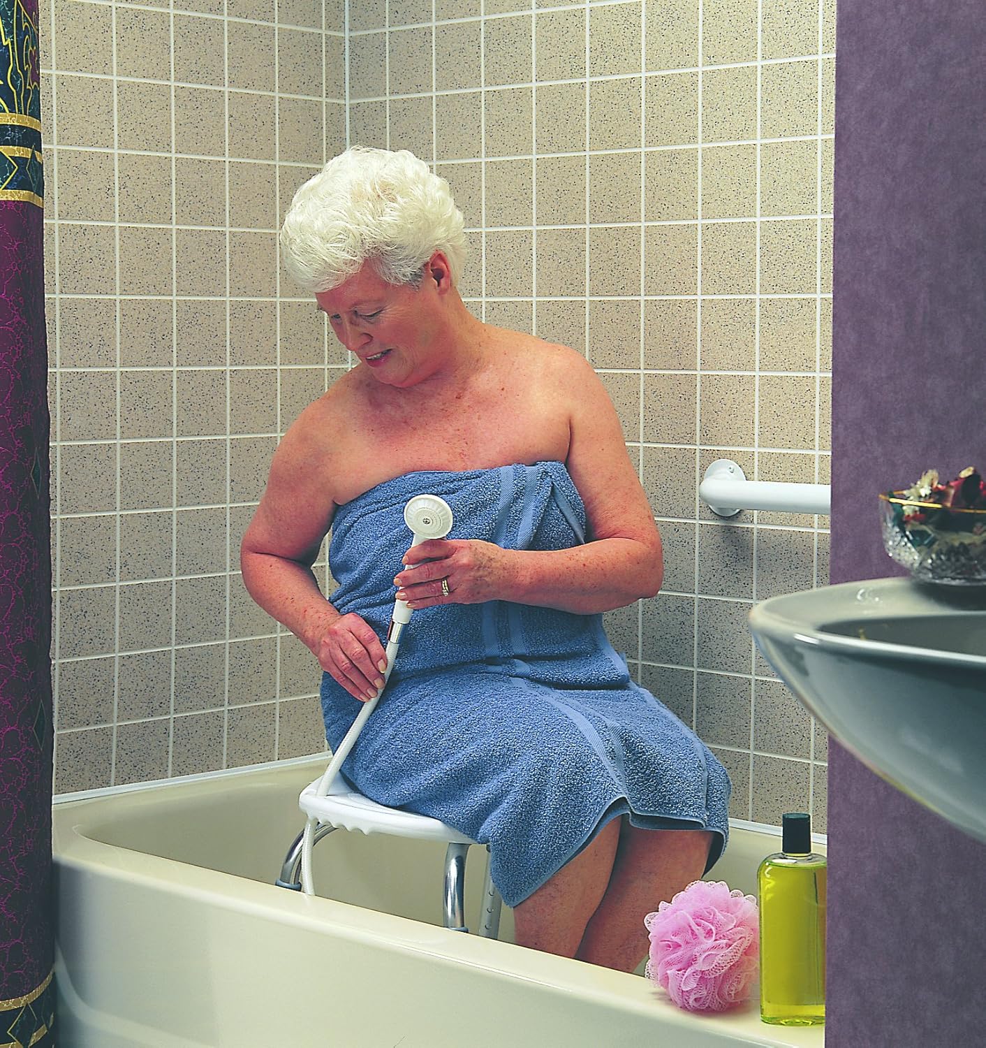 Carex Adjustable Bath & Shower Seat