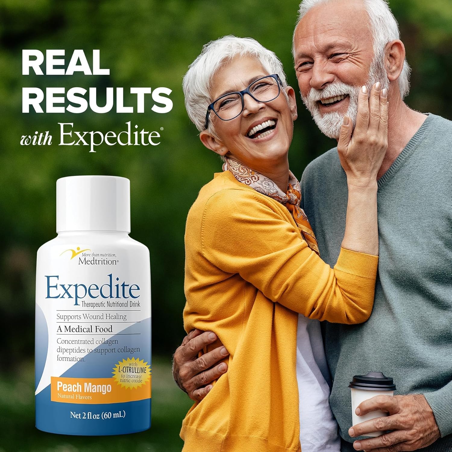 Oral Supplement Expedite Peach Mango Flavor Liquid 2 oz. Bottle