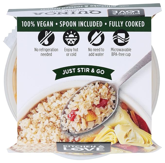 Cucina And Amore - Quinoa Meals - Artichoke And Roasted Pepper - Case Of 6 - 7.9 Oz.