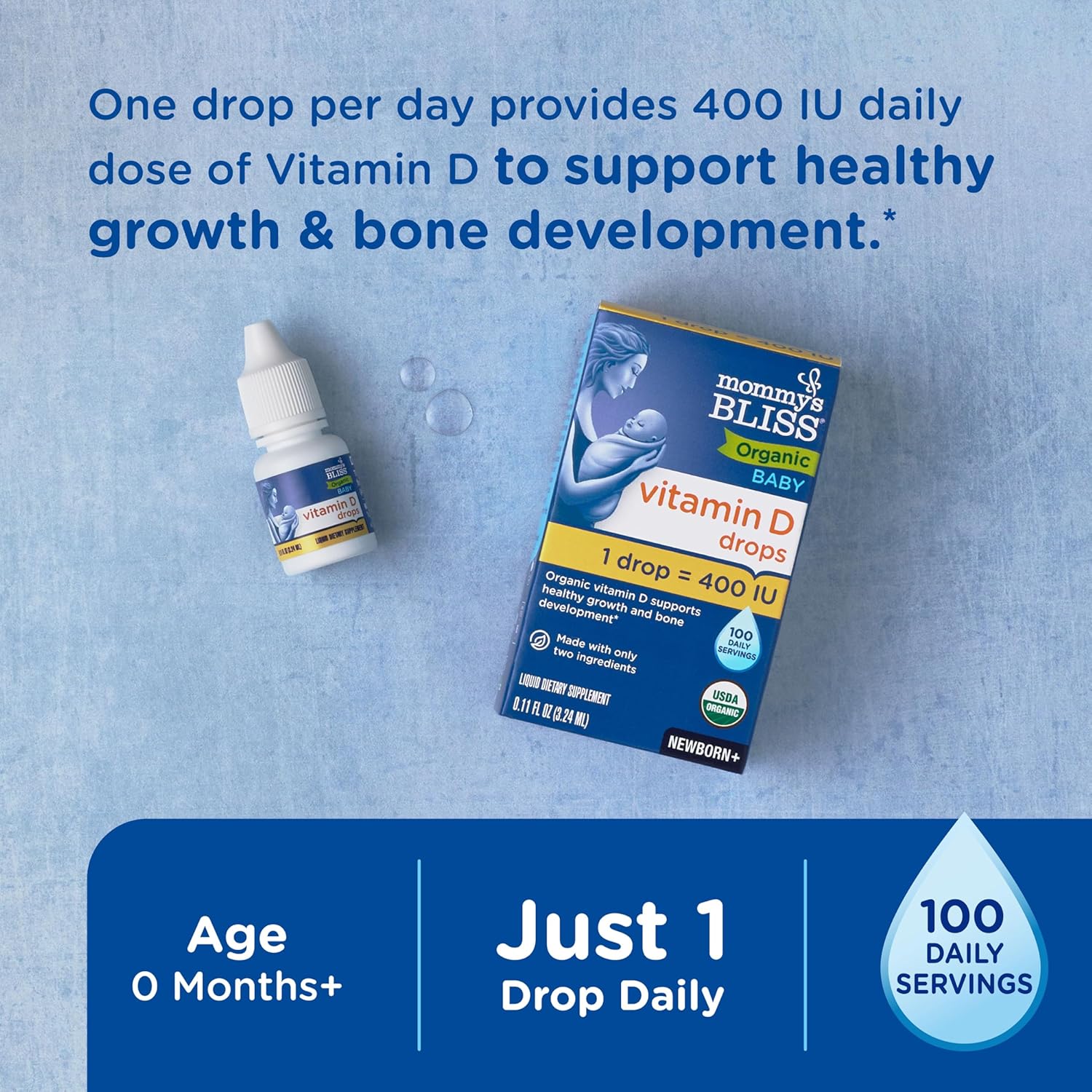 mommys bliss probiotic drops vitamin d 1 each 34 fz